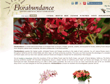 Tablet Screenshot of florabundance.com